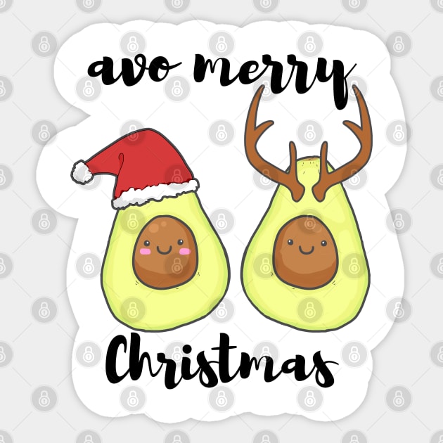 Avo Merry Christmas Sticker by Kam Bam Designs